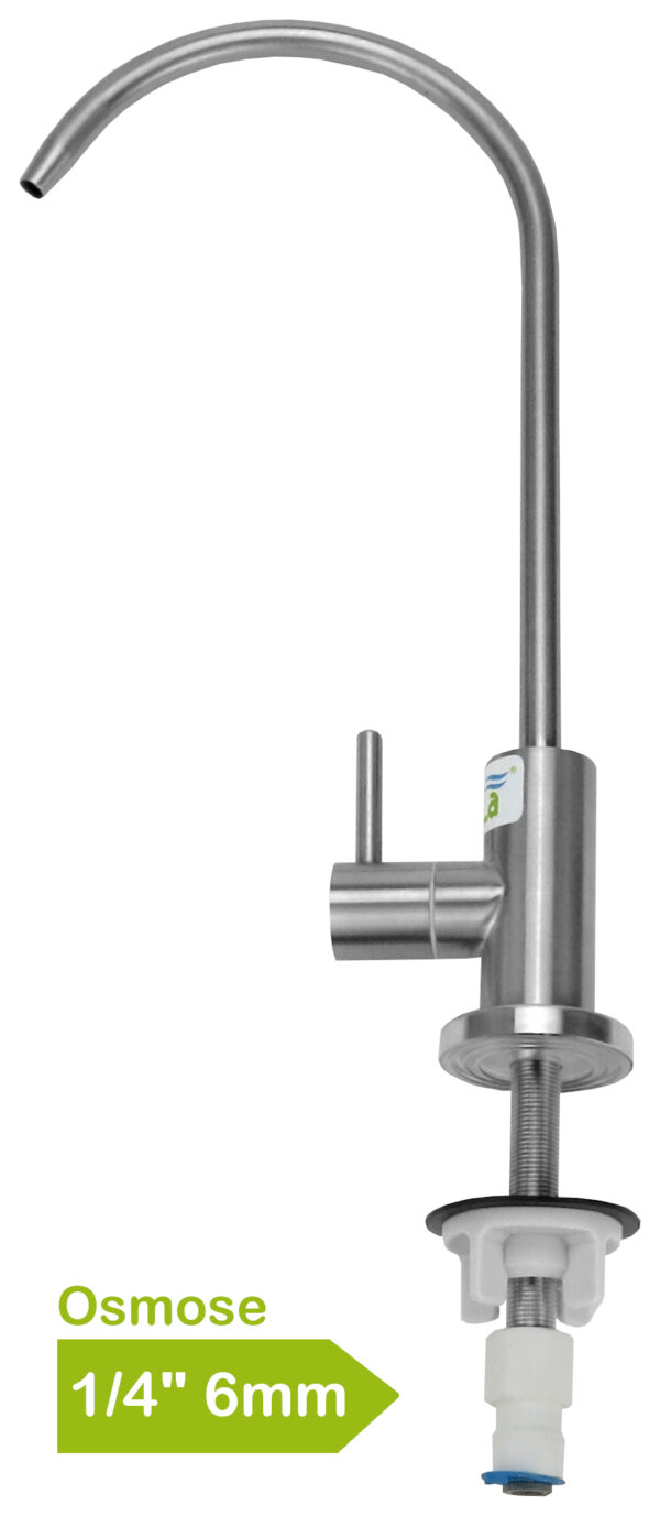 Osmoseschlauch Anschluss 1/4" 6mm TWaLa Edelstahl Wasserhahn Osmose Spühlbecken Osmoseanlage