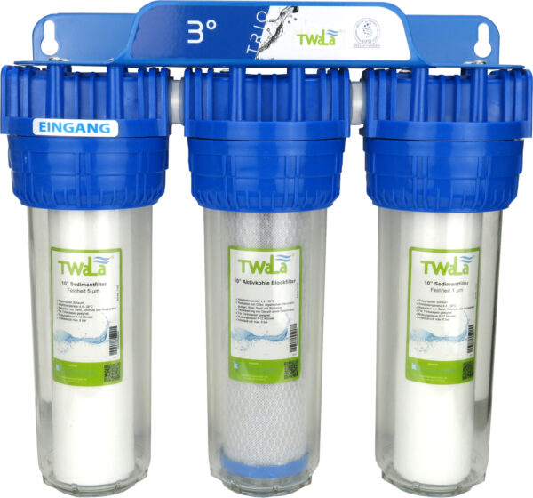 3-Stufen Gehäuse mit Halterung und TWaLa Filtern