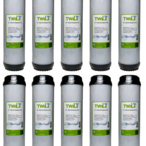 TWaLa Aktivkohlegranulat Wasserfilter 10 Zoll 10 Stück