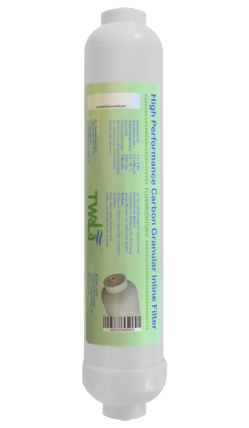 Set 10x Carbon Granular Inline Nachfilter für Umkehrosmose / Kühlschrankfilter – Bild 3