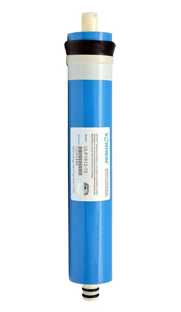 Membrane Umkehrosmose Hauptfilter Vontron 75 GPD (10" x 2,5") 292,5 Liter pro Tag / 12,18 Liter die Stunde